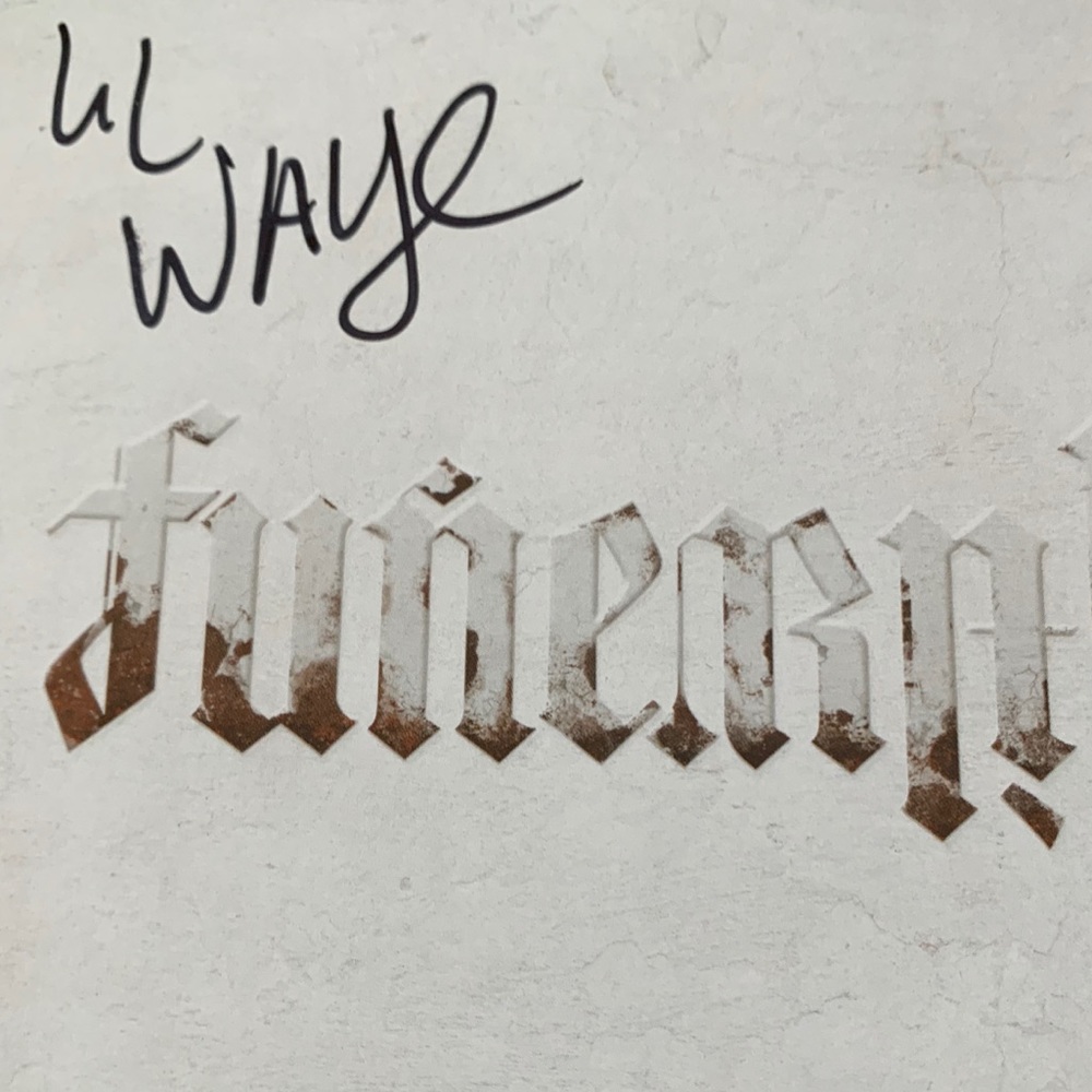 NEW LIL WAYNE SIGNED - AUTOGRAPHED FUNERAL CD